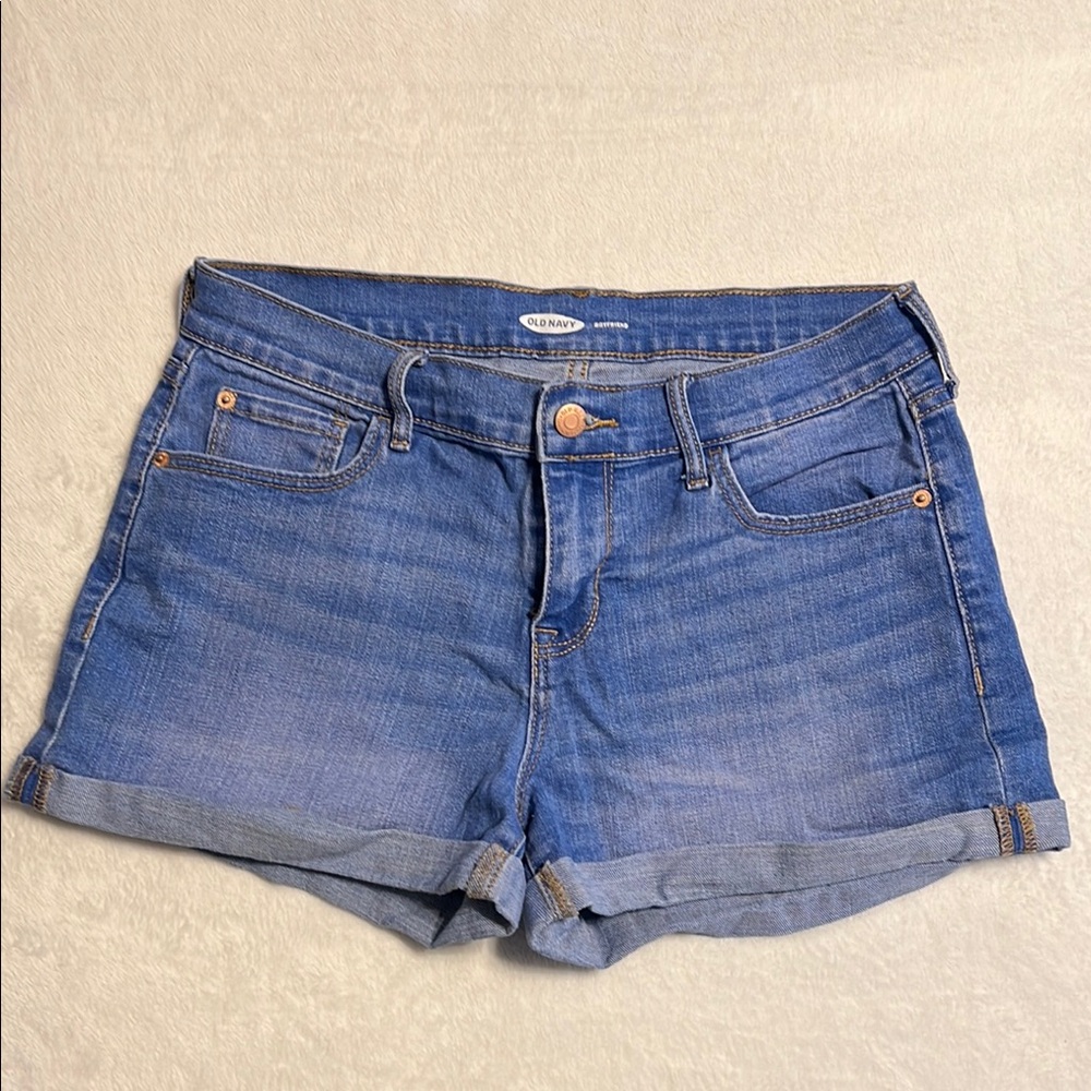 Old Navy Blue Jean Shorts Classic Cut-Off Style Size 6